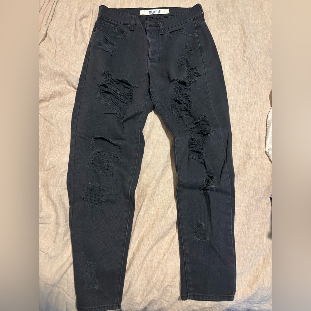 Brandy Melville Black Boyfriend Jeans